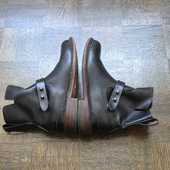 rag & bone Black Leather Combat Boots - Picture 6 of 11